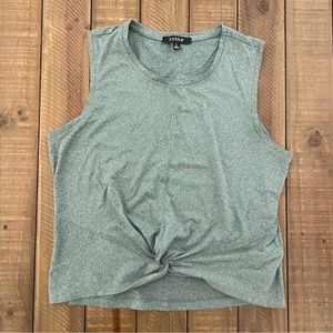 Blue/green Zobha tank with twist in front